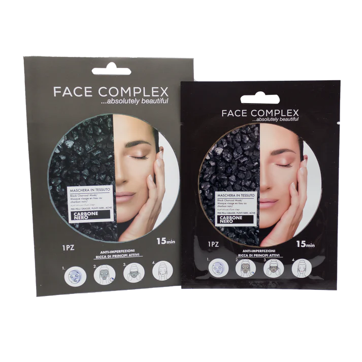 Face Complex maschera in tessuto Carbone nero 28gr